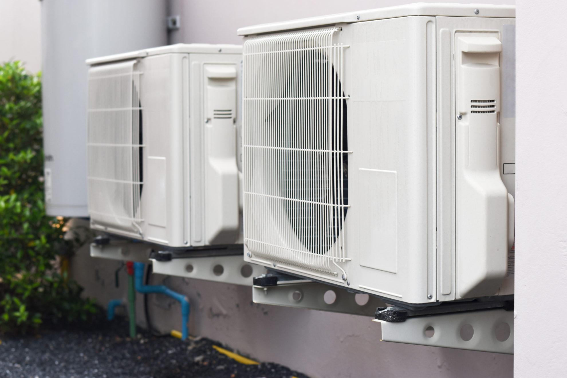ductless air conditioners installed at residential property exteriors st ann mo